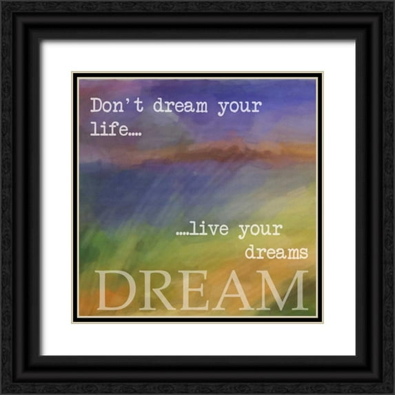 Greene, Taylor 26x26 Black Ornate Wood Framed with Double Matting Museum Art Print Titled - DREAM