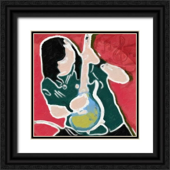 Greene, Taylor 26x26 Black Ornate Wood Framed with Double Matting Museum Art Print Titled - LA Rocker