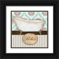 thumbnail image 1 of Greene, Taylor 26x26 Black Ornate Wood Framed with Double Matting Museum Art Print Titled - RELAX TUB A1, 1 of 4