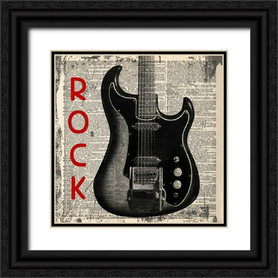 Greene, Taylor 26x26 Black Ornate Wood Framed with Double Matting Museum Art Print Titled - ROCK