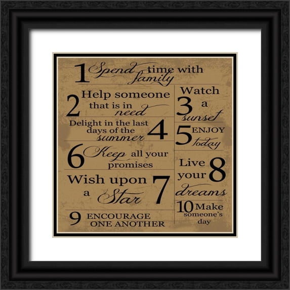 Greene, Taylor 26x26 Black Ornate Wood Framed with Double Matting Museum Art Print Titled - SUMMER 3