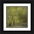 thumbnail image 1 of Greene, Taylor 26x26 Black Ornate Wood Framed with Double Matting Museum Art Print Titled - Walkway Silhouette, 1 of 4