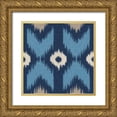 thumbnail image 1 of Greene, Taylor 26x26 Gold Ornate Wood Framed with Double Matting Museum Art Print Titled - IKAT III, 1 of 4