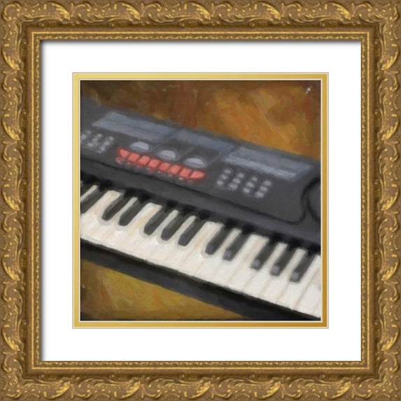 Greene, Taylor 26x26 Gold Ornate Wood Framed with Double Matting Museum Art Print Titled - JAM SESSION II-NO BLUR 3