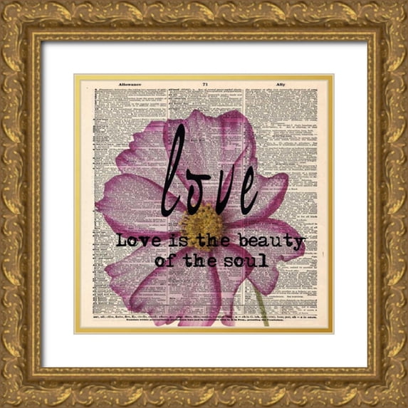 Greene, Taylor 26x26 Gold Ornate Wood Framed with Double Matting Museum Art Print Titled - LOVE