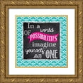 thumbnail image 1 of Greene, Taylor 26x26 Gold Ornate Wood Framed with Double Matting Museum Art Print Titled - POSSIBILITIES, 1 of 4