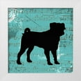 thumbnail image 1 of Greene, Taylor 26x26 White Modern Wood Framed Museum Art Print Titled - BULL DOG B2, 1 of 4