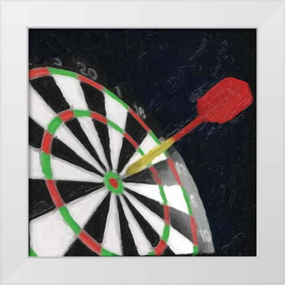 Greene, Taylor 26x26 White Modern Wood Framed Museum Art Print Titled - EYE OF THE BULL