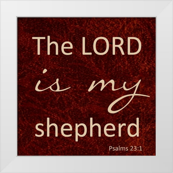 Greene, Taylor 26x26 White Modern Wood Framed Museum Art Print Titled - MY SHEPHERD