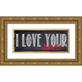 thumbnail image 1 of Greene, Taylor 32x15 Gold Ornate Wood Framed with Double Matting Museum Art Print Titled - YOUR LOVE, 1 of 4