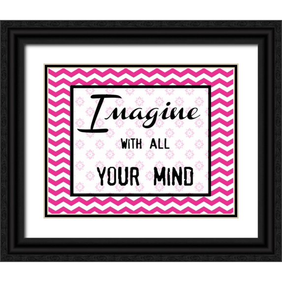 Greene, Taylor 32x26 Black Ornate Wood Framed with Double Matting Museum Art Print Titled - IMAGINE WITH ALL YOUR MIND