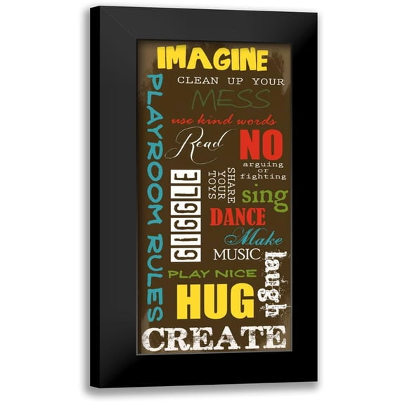 Greene, Taylor 8x14 Black Modern Framed Museum Art Print Titled - PLAYROOM