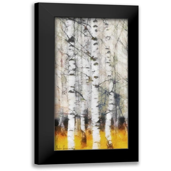 Greene, Taylor 9x14 Black Modern Framed Museum Art Print Titled - Saffron Timber Panel 2