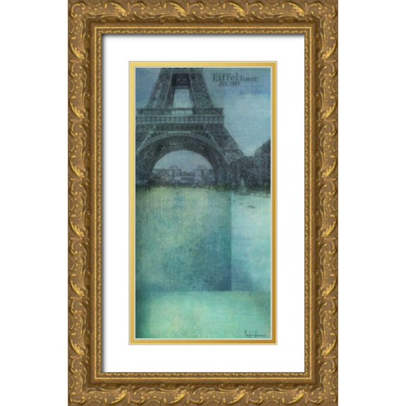 Greene, Taylor 9x14 Gold Ornate Wood Framed with Double Matting Museum Art Print Titled - City Hues I