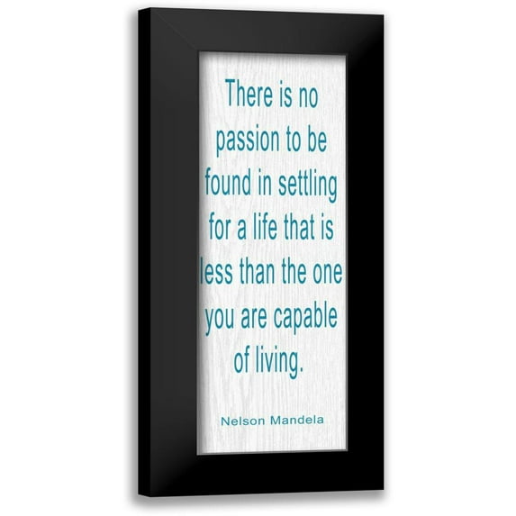 Greene, Taylor 9x18 Black Modern Framed Museum Art Print Titled - THERE IS NO PASSION BLUE