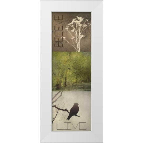 Greene, Taylor 9x18 White Modern Wood Framed Museum Art Print Titled - SIlhouette Beauty A