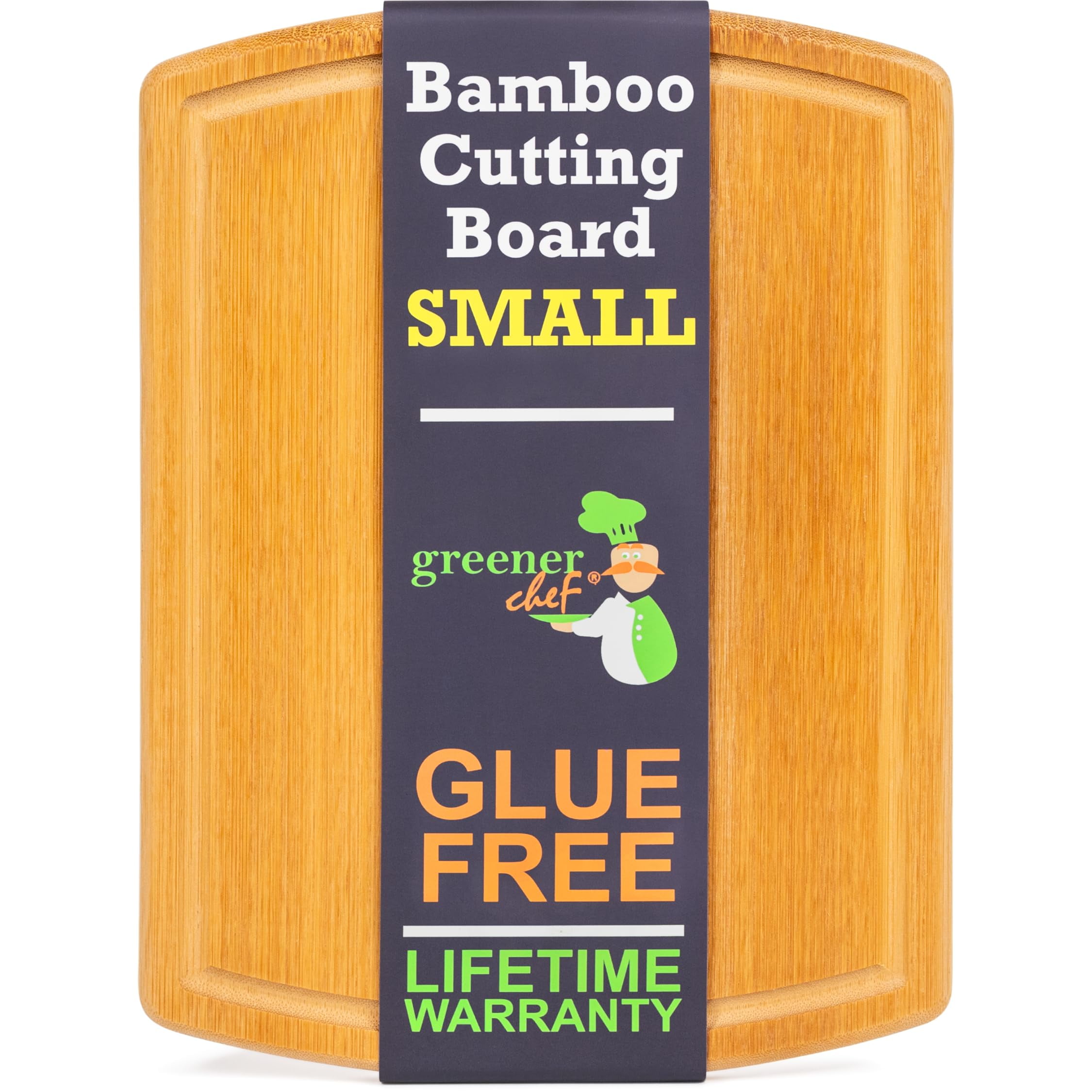 DuneDesign Bamboo Chopping Board 49 X 37 X 8 Stainless Steel Crumb Tray Wood Natural