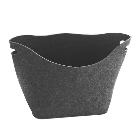 Greener Things Dark Grey Felt Storage Bag