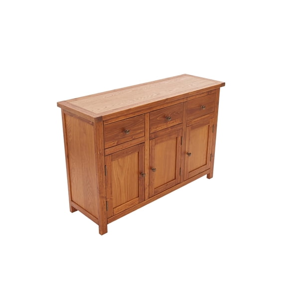 Greener Valley Long Sideboard Traditional Solid Wood, 3 Doors, 3 Drawers, 47.2" W x 15.7" D x 31.7" H