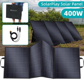 Solarplay 400W Foldable Solar Panel 18V 23.4% Efficiency IP65 Waterproof Portable Monocrystalline Solar Charger for Camping & Home Backup