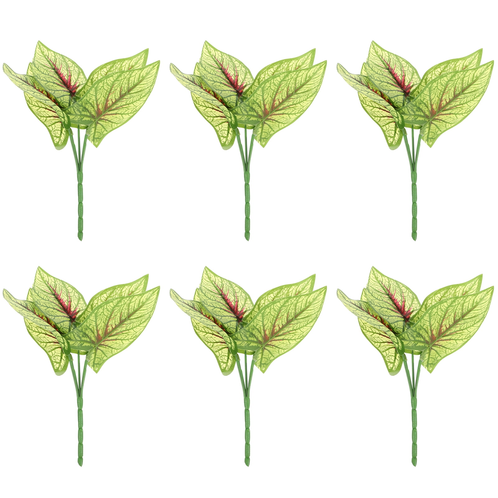 Greenery Artificial Flocked Plant Plants Shrubs Fake Leaves Faux