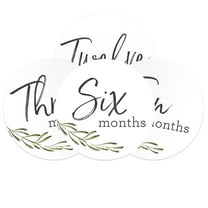 Greenery Baby Milestone Signs / Floral Monthly Milestones / Botanical Infant Photo Prop / 6 Baby Age Discs