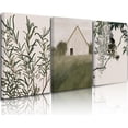thumbnail image 1 of Greenery Farm Art Prints Set of 3 Vintage Botanical Art Prints,Moody Decor,Landscape Wall Art,Vintage Wall Decor Neutral Bathroom Decor Country Landscape Wall Art Country Wall Decor 12"x16", 1 of 4