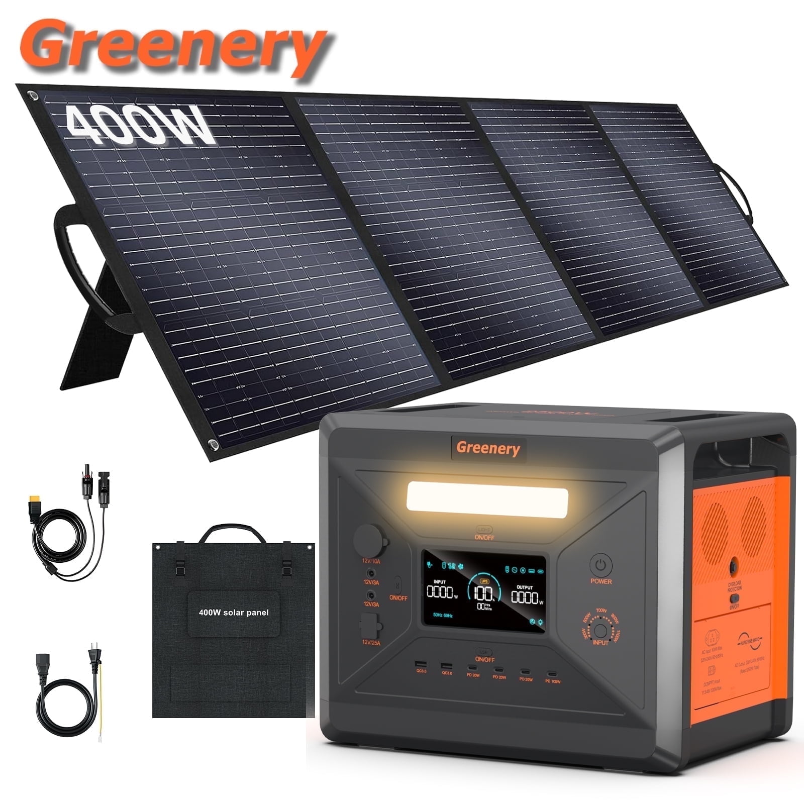 Greenery Portable Power Station 2500W(Peak 5000W) 2304Wh