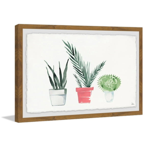 Greenery Heaven Framed Painting Print