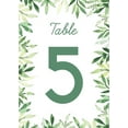 thumbnail image 1 of Greenery Table Cards Number 1-25 Double Sided For Wedding Reception Event Party Baby Shower Birthday 4x6, 1 of 3