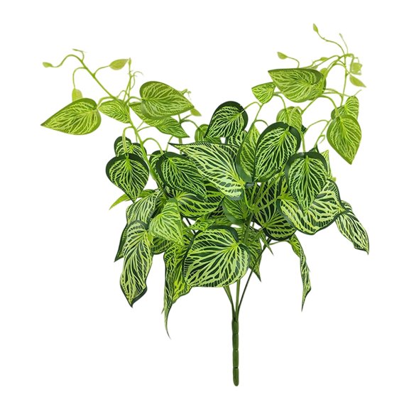Polyester Pothos Greenery Vines for Indoor Wall and Courtyard Decoration, Lightweight Maintenance-Free