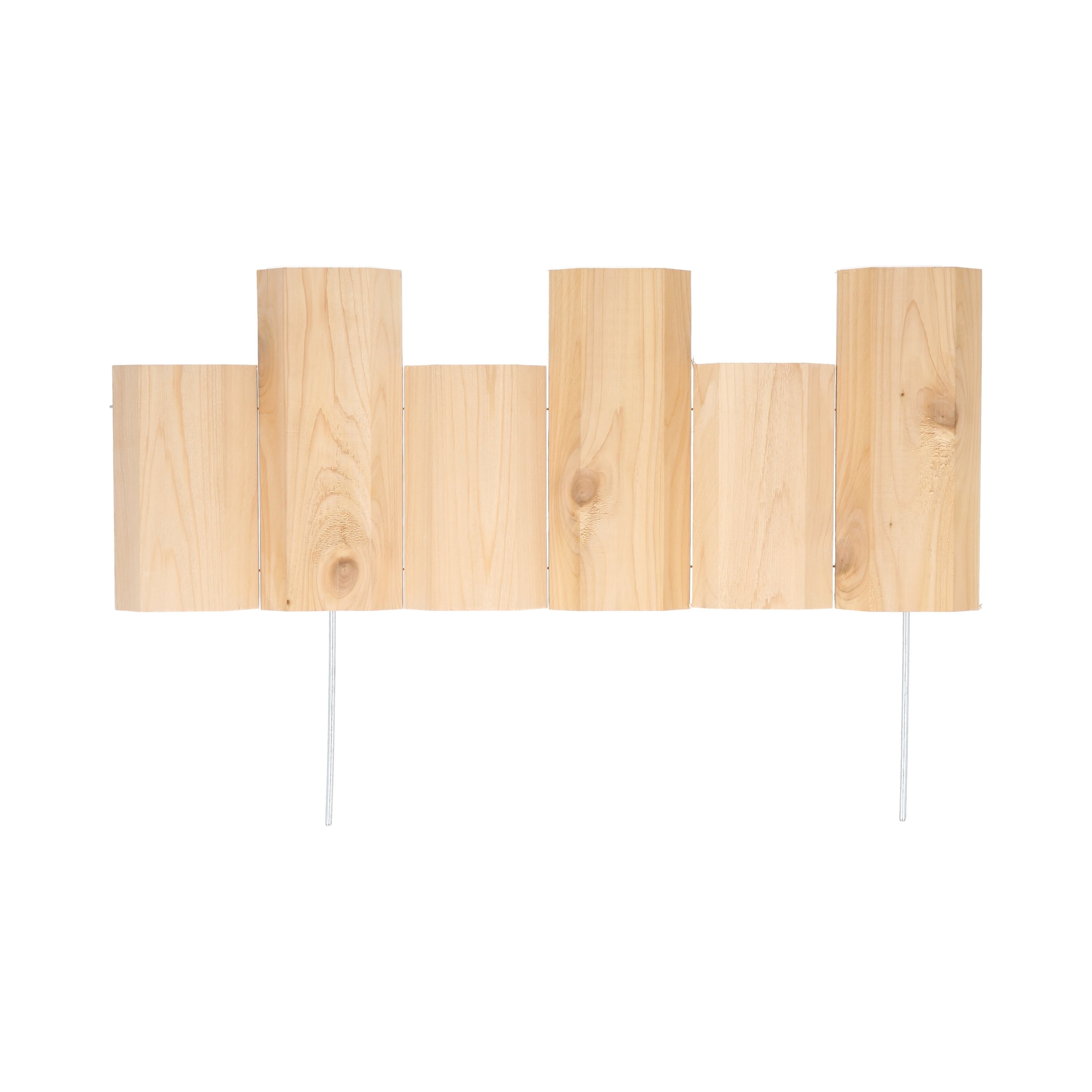 18-inch Natural Cedar Wood Landscape Edging (12-pack)
