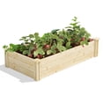 thumbnail image 1 of Greenes Fence 2' x 4' x 10.5" Beige Pine Raised Garden Kit, 1 of 8