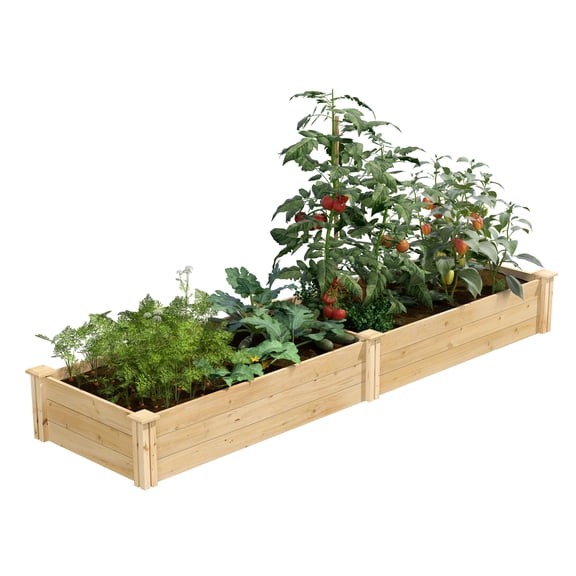 Greenes Fence 2' x 8' x 10.5" (1/2" Thick) Classic Cedar Raised Garden Bed