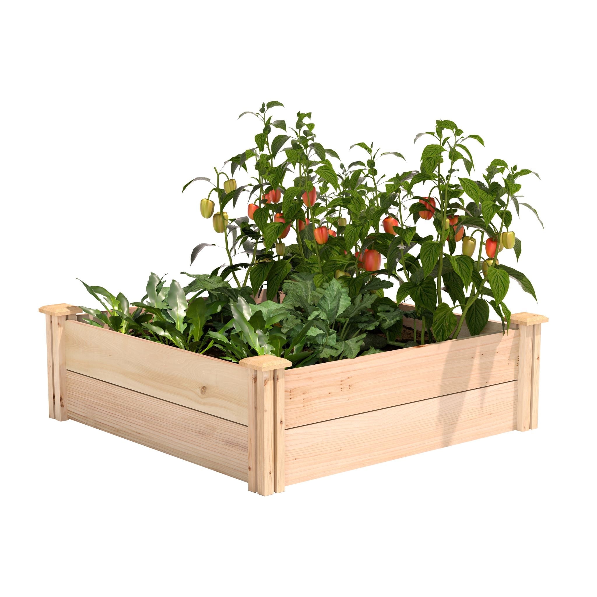 Natural Cedar Wood Outdoor Raised Garden Bed