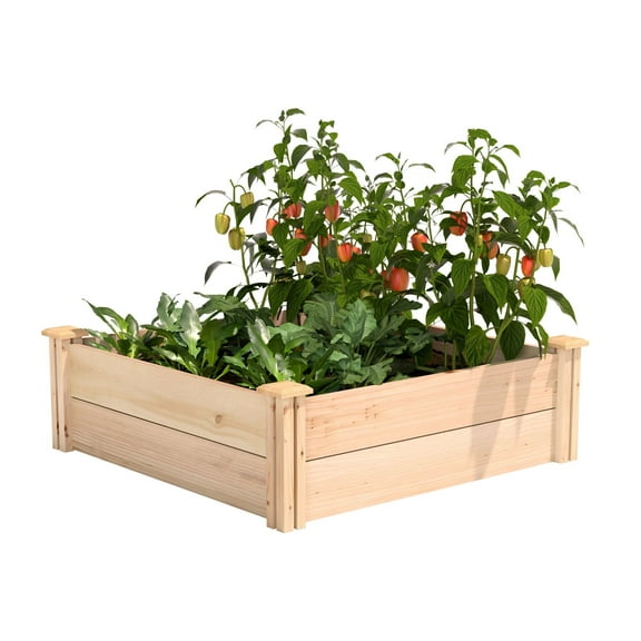 Greenes Fence 3' x 3' x 11" Premium Cedar Raised Garden Bed