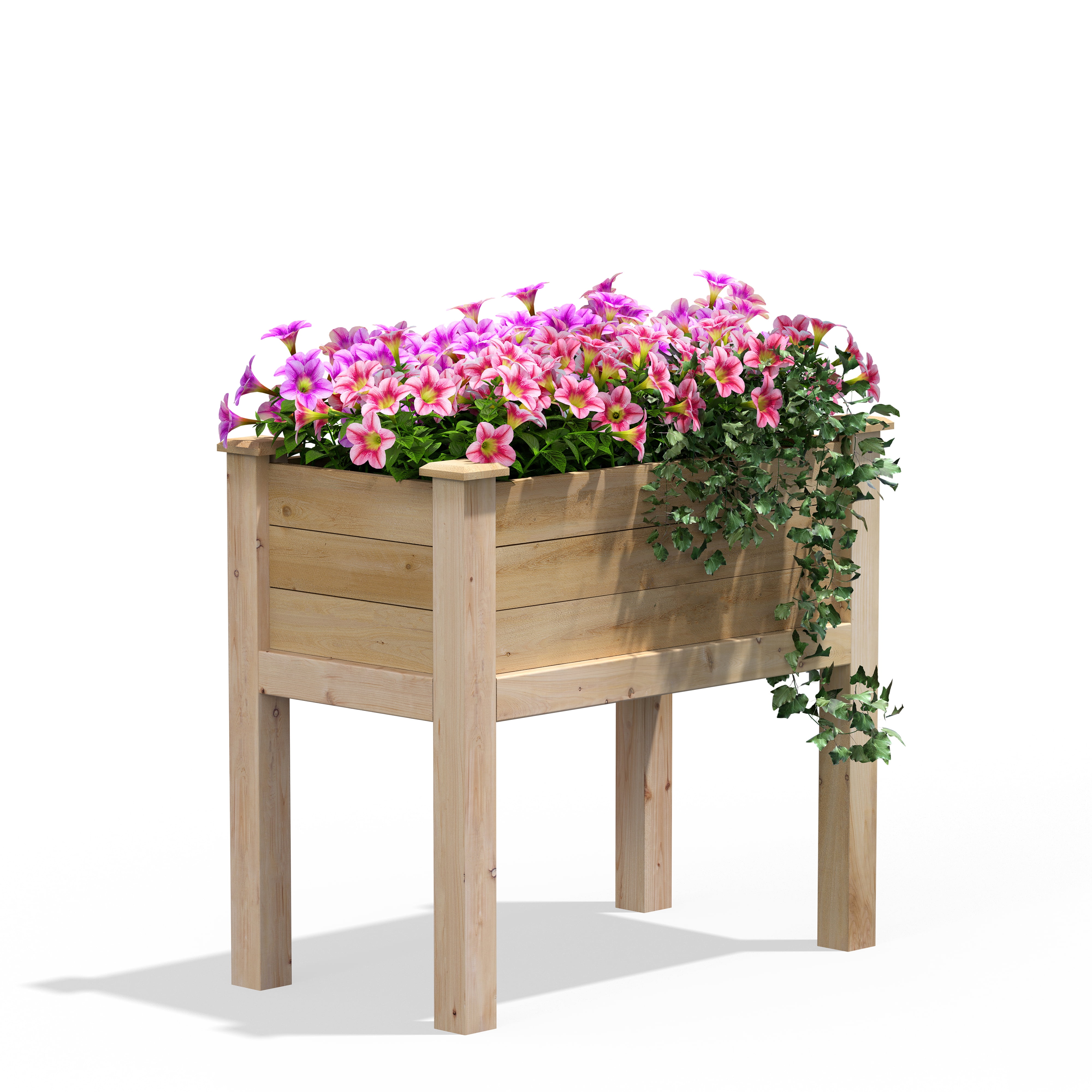 Natural Cedar Elevated Garden Bed for Outdoor Spaces