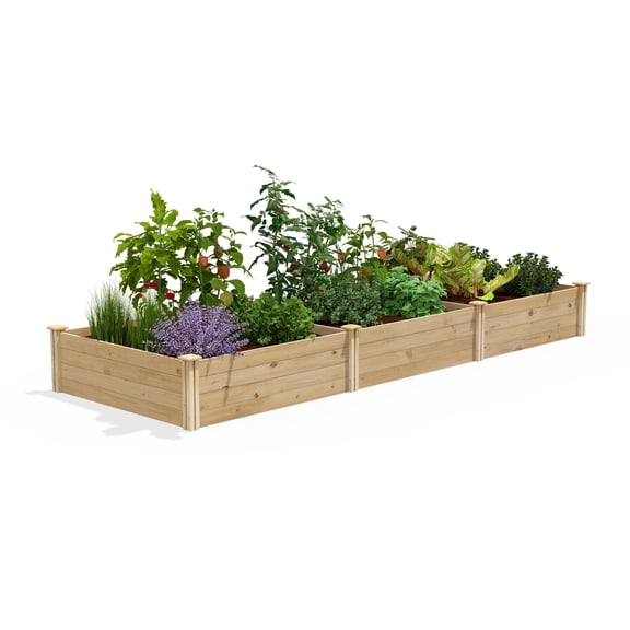 Greenes Fence 4' x 12' x 14" (3/4" Thick) Premium Cedar Raised Garden Bed