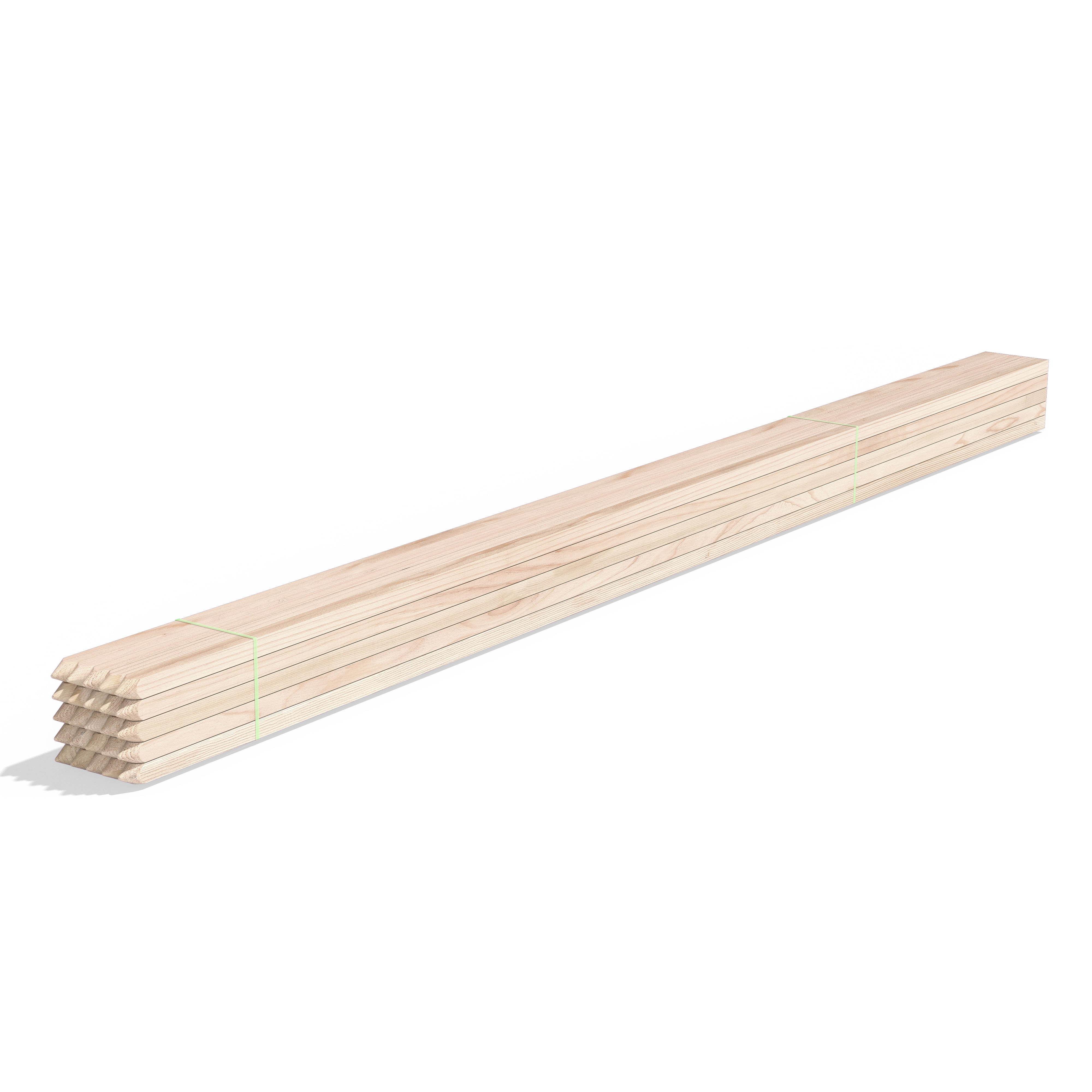 6-Foot Natural Wooden Garden Stakes, 25-Pack