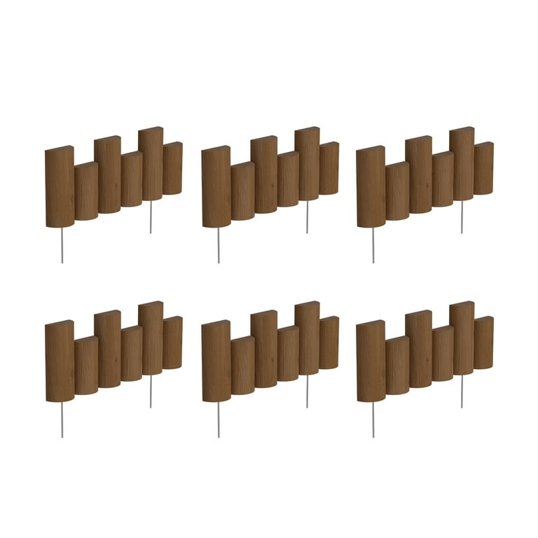 Greenes Fence 18 in. Half Log Edging (6-Pack) Greenes Fence 18 in. Half Log Edging (6-Pack)