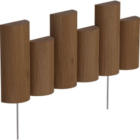 Greenes Fence Cedar Flexible Half-Log 5 x 18 Garden Border Edging