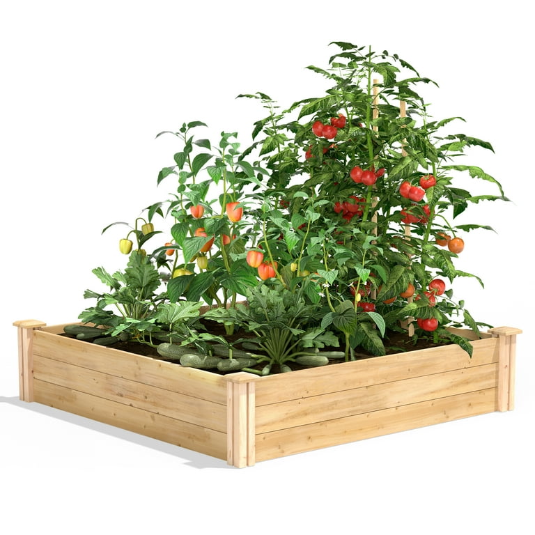 Greenes Fence Cedar Raised Garden Bed, Multiple Sizes Greenes Fence Cedar Raised Garden Bed, Multiple Sizes