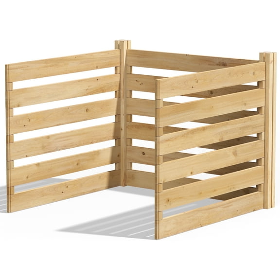 Greenes Fence Cedar Wood Composter Add-On Kit 36" x 36" x 31", 173.92 gal