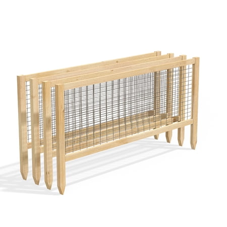 Greenes Fence Critter Guard 23.5"L Cedar Garden Fence, 4-pack