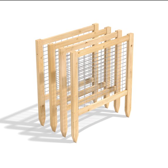 Greenes Fence CritterGuard 23.5 in. Cedar Garden Fence (4 pack)