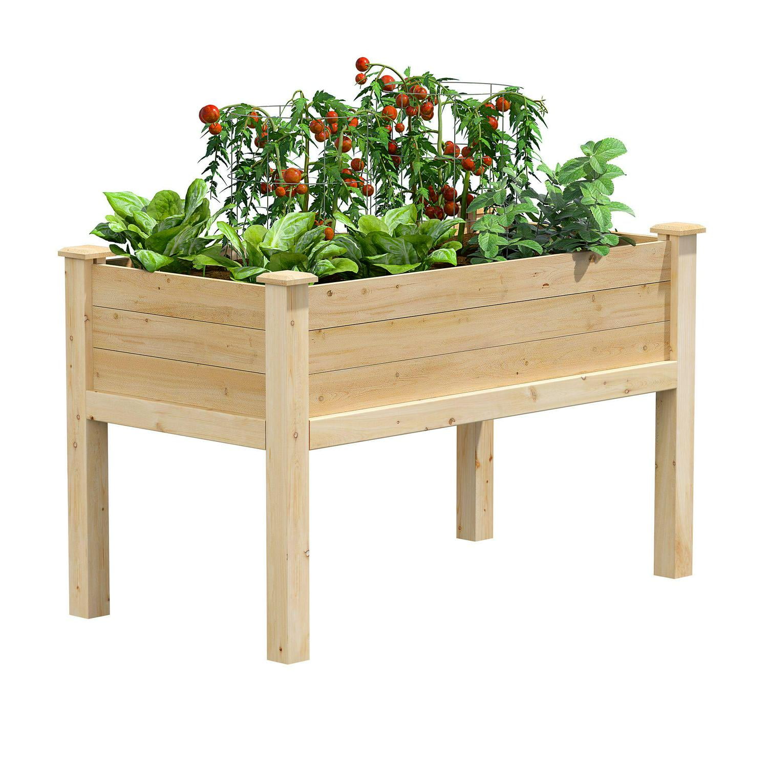Greenes Original Cedar Elevated Garden Bed, 24 in. x 48 in. x 31 in