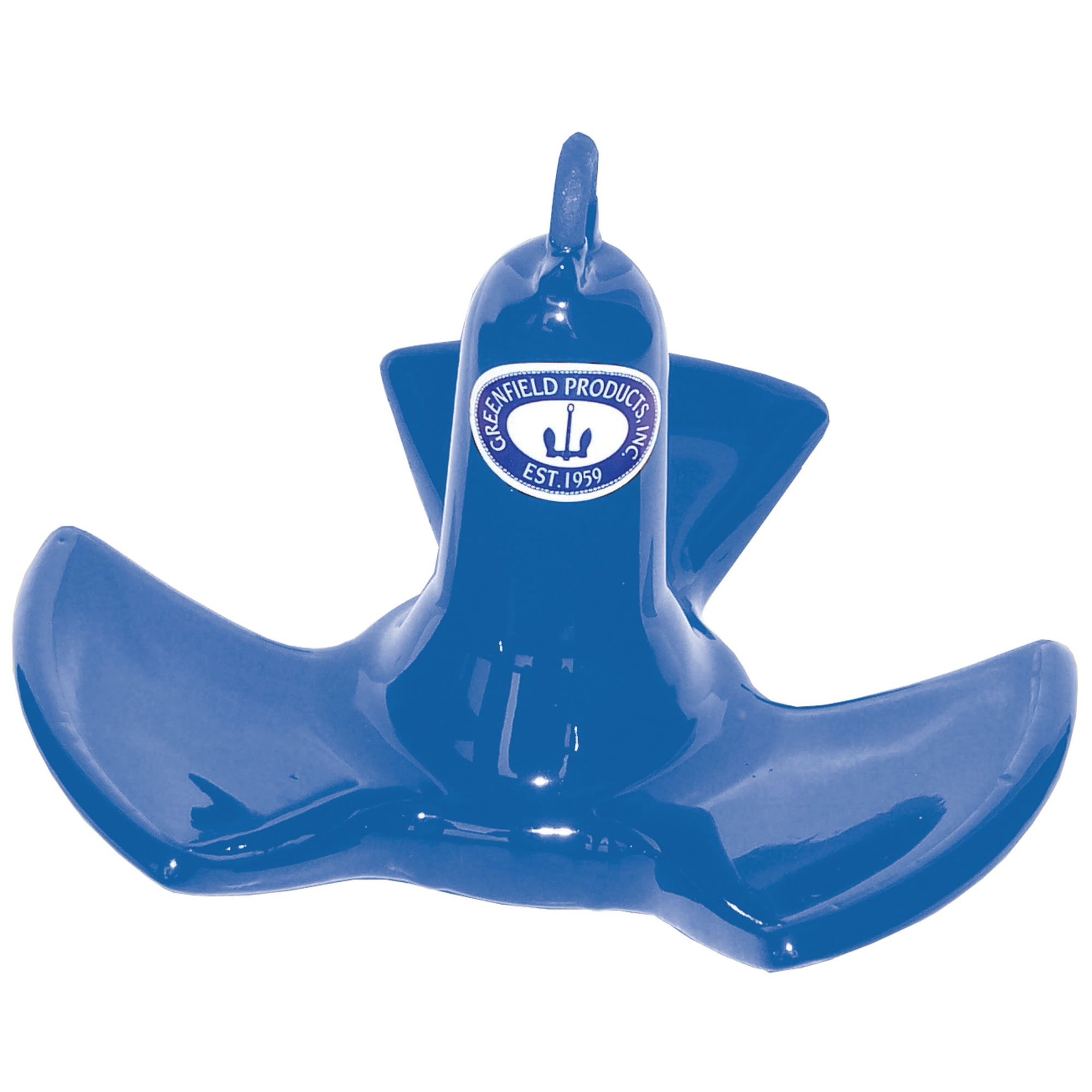 GREENFIELD 515-R Vinyl Coated Mushroom Anchor - Royal Blue, 15 Lb - Perfect For Small Boats & Watercraft