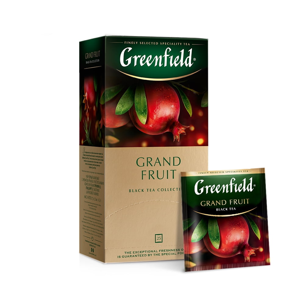Greenfield Black Tea "Grand Fruit" 25 Tea Bags