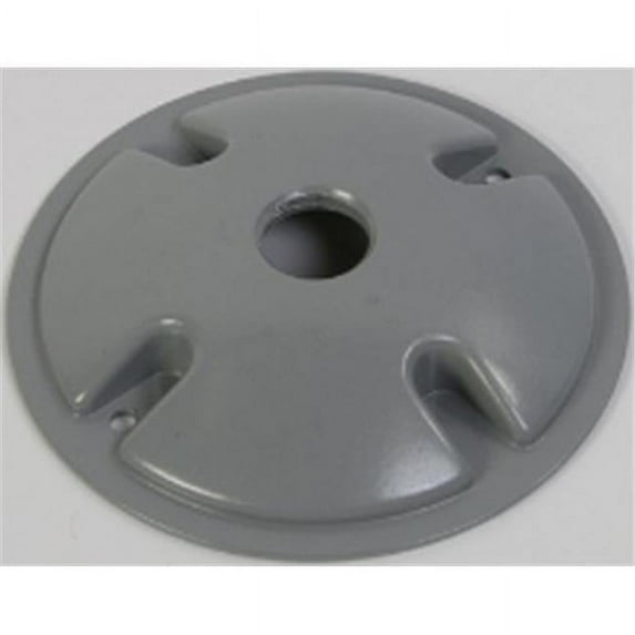 Greenfield C1RWS Round Weatherproof Cluster Cover with Single 0.5 in. Hole