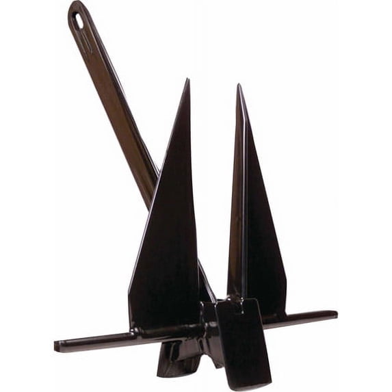 Greenfield Products GPI-13-B Iron Fluke Anchor 12 Ibs PVC Coated Black